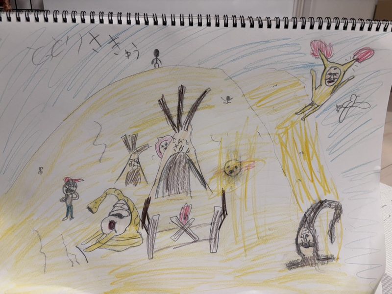 想像の建築スケッチ