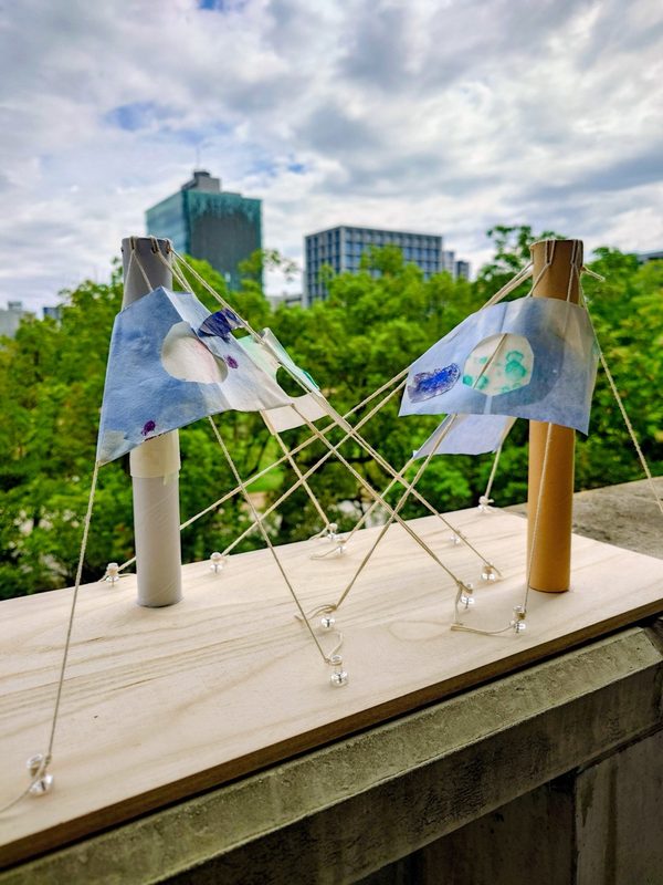 テント構造作品 吊り橋型